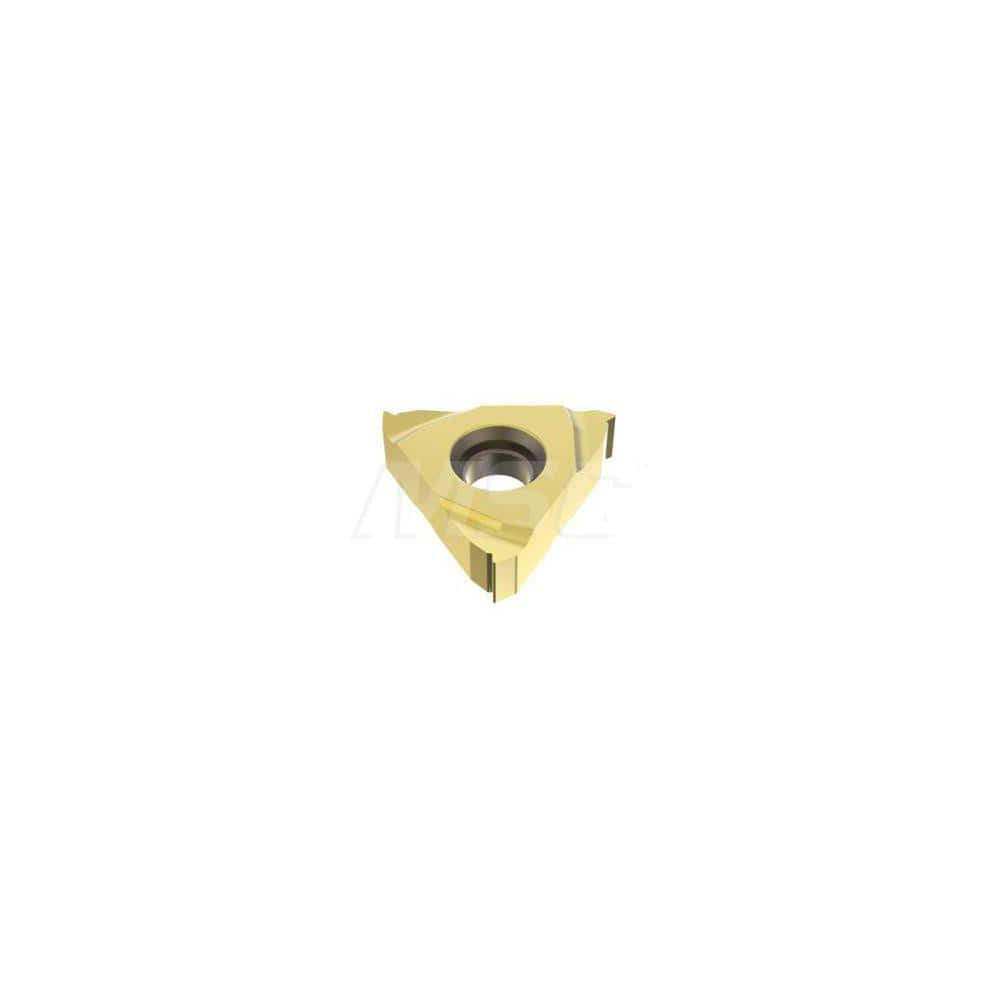 Laydown Threading Inserts; Insert Style: 16ER; Insert Size Code: 1ISO; Insert Material: Solid Carbide; Manufacturer Grade: CP500; Threads Per Inch: 25.38; Thread Type: External; Thread Standard: ISO; Insert Hand: Right Hand; Included Angle: 60; Chipbreake