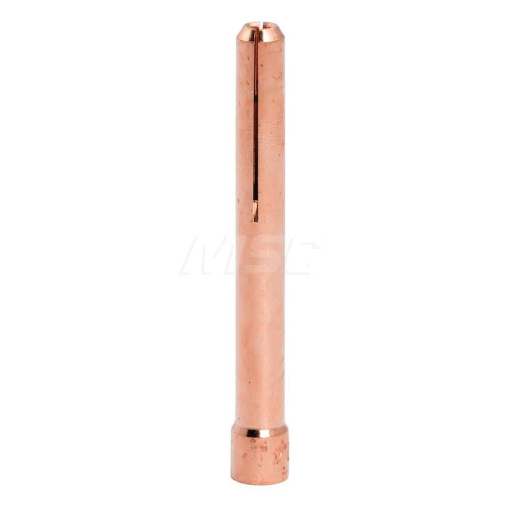 TIG Torch Collets & Collet Bodies; Product Type: Collet; Hole Diameter: 0.0940; Material: Copper Alloy; For Use With: 17/18/26 TIG Torches using 3/32″ Tungsten Electrodes