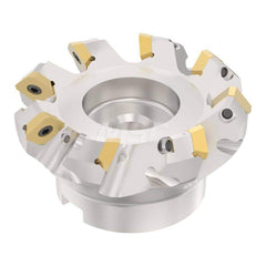 Indexable Chamfer & Angle Face Mills; Minimum Cutting Diameter (Decimal Inch): 6.2990; Maximum Cutting Diameter (Decimal Inch): 6.7720; Maximum Depth of Cut (Decimal Inch): 0.2360; Arbor Hole Diameter (mm): 2.00; Arbor Hole Diameter (Inch): 2; Lead Angle: