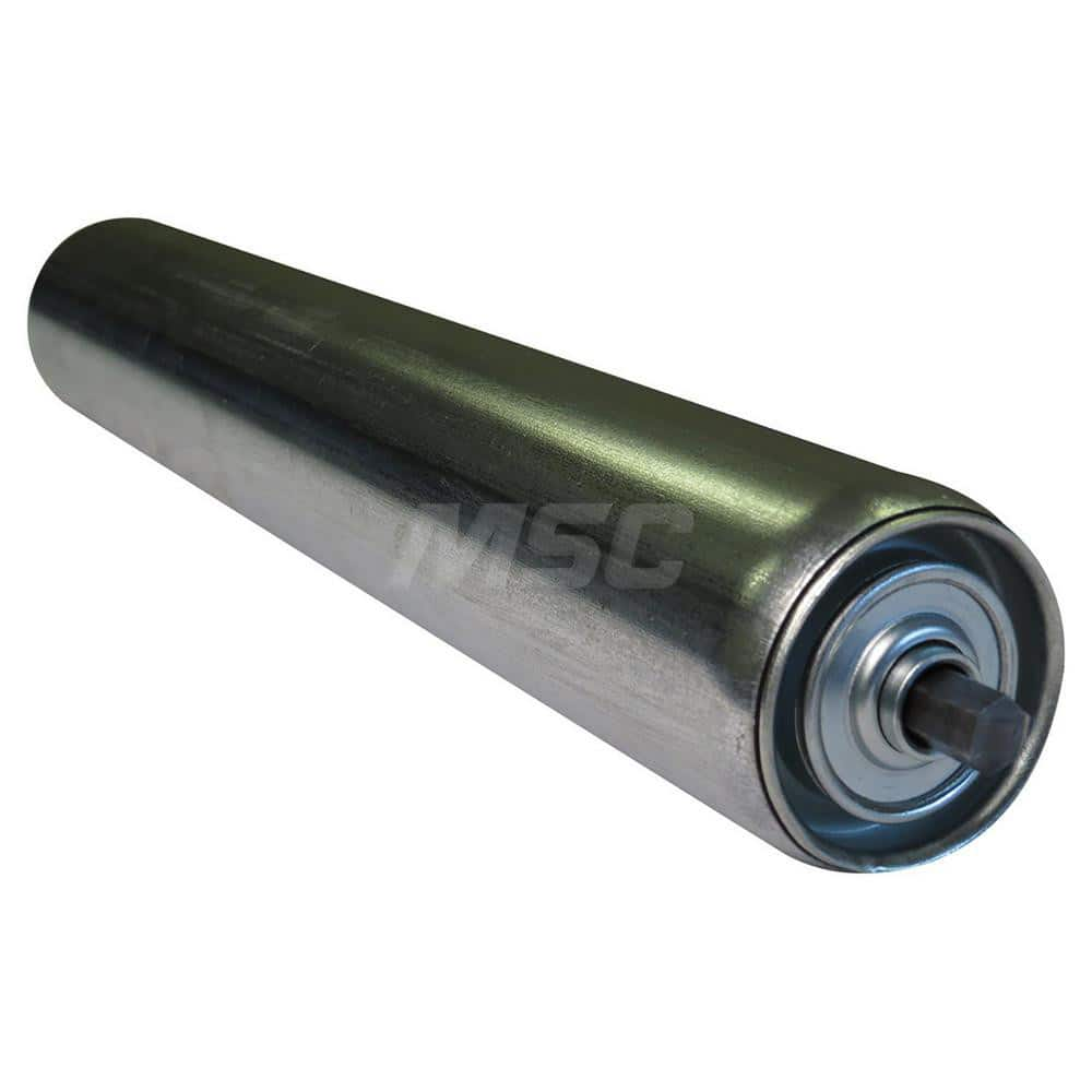 Roller Skids; Roller Material: Steel; Load Capacity: 326; Color: Chrome; Finish: Natural; Compatible Surface Type: Smooth; Roller Length: 24.0000 in; Roller Width: 2.5000; Roller Height: 2.5 in; Roller Diameter: 2.5000; Overall Height: 2.5 in; Overall Len