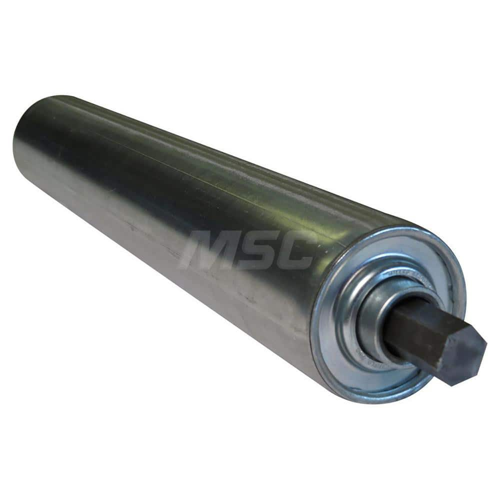 Roller Skids; Roller Material: Galvanized Steel; Load Capacity: 850; Color: Chrome; Finish: Natural; Compatible Surface Type: Smooth; Roller Length: 18.0000 in; Roller Width: 2.5000; Roller Height: 2.5 in; Roller Diameter: 2.5000; Overall Height: 2.5 in;