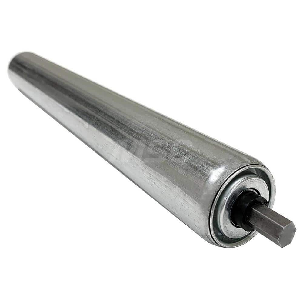 Roller Skids; Roller Material: Galvanized Steel; Load Capacity: 221; Color: Chrome; Finish: Natural; Compatible Surface Type: Smooth; Roller Length: 50.0000 in; Roller Width: 1.9000; Roller Height: 1.9000 in; Roller Diameter: 1.9000; Overall Height: 1.900