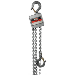 Manual Hoists-Chain, Rope & Strap; Hoist Type: Hand Chain Hoist with Overload Protection; Lift Mechanism: Chain; Work Load Limit: 0.50 Ton; Pull Capacity: 1100 lb; Maximum Lift Distance: 10 ft; Minimum Headroom: 10.4375 in