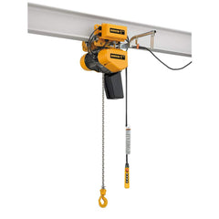 Electric Hoists; Work Load Limit: 0.25 TON; Controller: Pendant; Mount Type: Motorized Trolley; Brake Type: Load; Lifting Speed: 33 ft/min