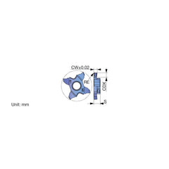 Grooving Insert: TCL3D AH7025, Solid Carbide TiAlN Finish, Right Hand, 0.118″ Cutting Width, Series TCL