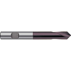 Spotting Drill:  90&deg,  Solid Carbide Nano-FIREX Finish,  Right Hand Cut,  Series 6027