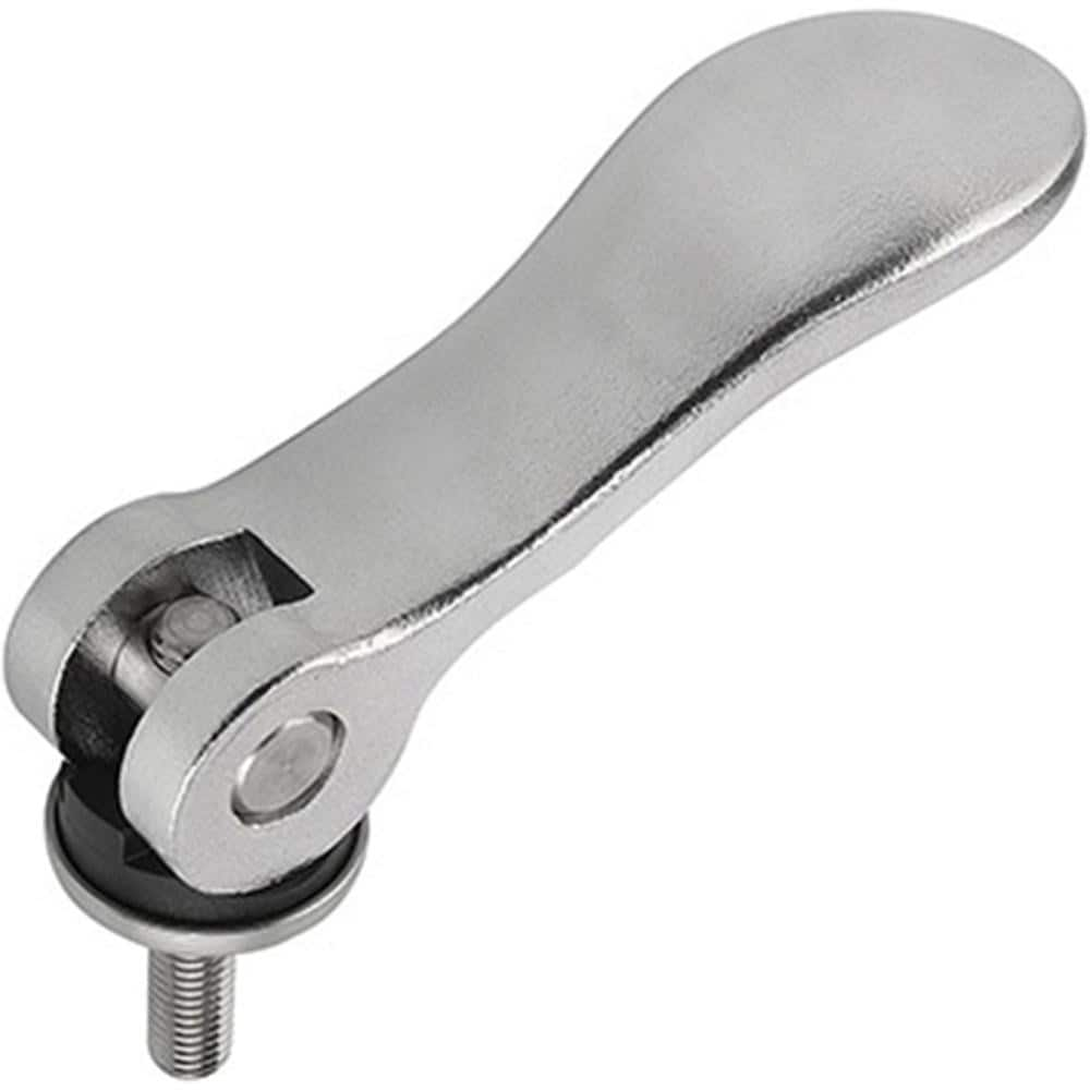 Clamp Cam Levers; Type: External Thread Cam Lever; Hole Diameter (Inch): 0.4300; Hole Diameter (mm): 0.4300; Hole Center to Lever End (Decimal Inch): 3.7800; Overall Width (Decimal Inch): 1.3100; Travel (Decimal Inch): 0.0600; Material: Steel; Hole Diamet