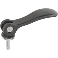 Clamp Cam Levers; Type: Adjustable External Thread Cam Lever; Hole Diameter (Inch): 0.4300; Hole Diameter (mm): 0.4300; Hole Center to Lever End (Decimal Inch): 3.7800; Overall Width (Decimal Inch): 1.3100; Travel (Decimal Inch): 0.0600; Material: Steel;