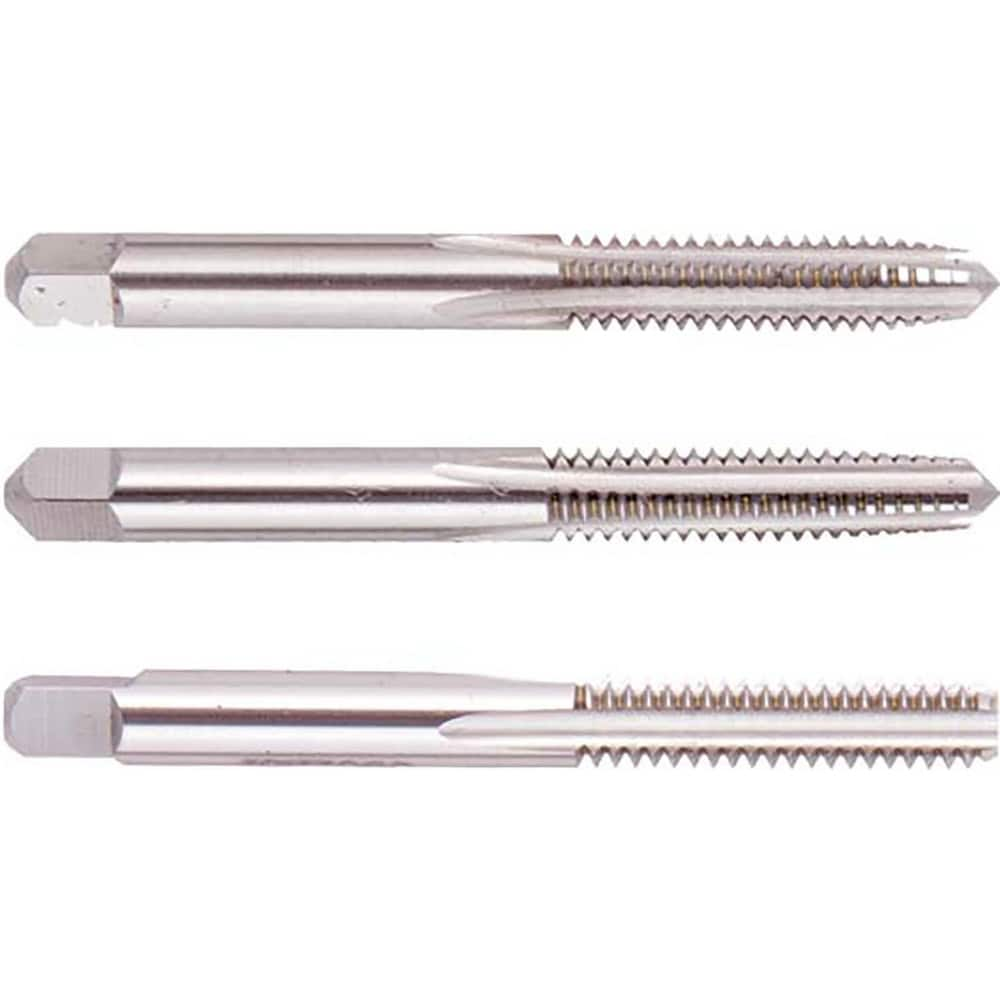 Tap Sets; Chamfer: Plug; Bottoming; Taper; Material: High Speed Steel; Thread Direction: Right Hand; Thread Limit: H3; Number Of Taps: 3; Thread Standard: UNF; Case Type: Plastic Case; Number Of Pieces: 3; Number Of Flutes: 4; Overall Length: 3.81