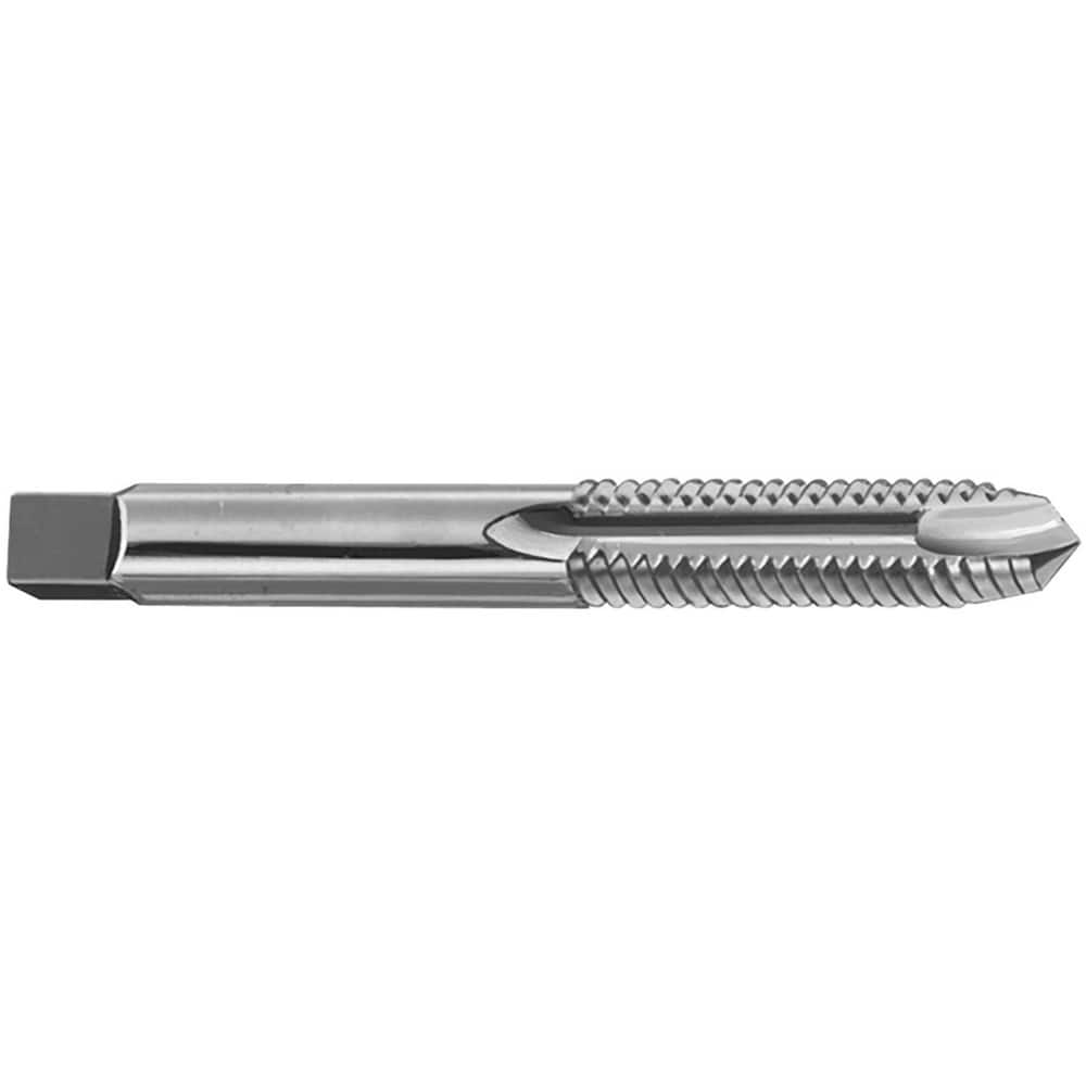 Spiral Point Tap: Metric, 2 Flutes, Plug, 3B, High Speed Steel, Chrome Finish 7/8″ Thread Length, 2.38″ OAL, Right Hand, D2