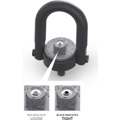 Center Pull; Hoist Ring Type: Center Pull Hoist Ring; Thread Size: M48 x 5.0; Material: Alloy Steel; Torque: 980.000; Finish: Black Oxide; Standards: Mil-STD-209K; ASME B30.26