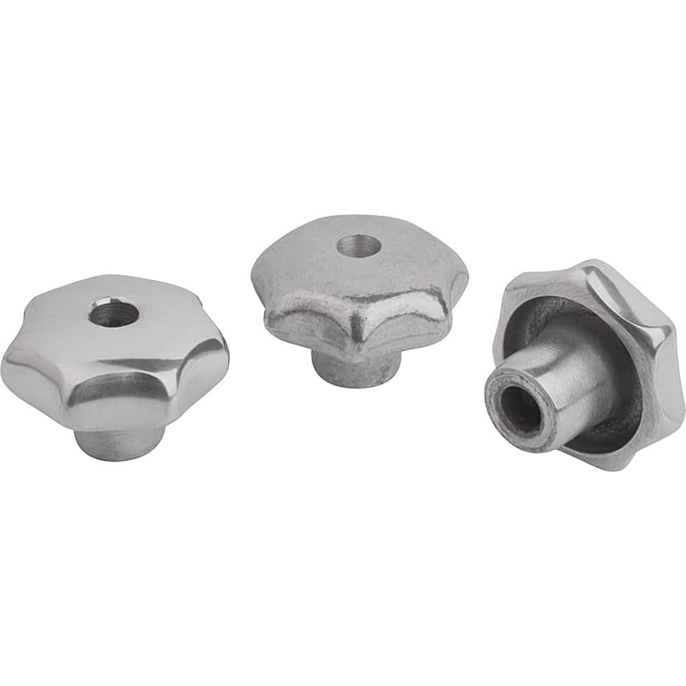 Clamp Handle Grips; For Use With: Utensils; Small Tools; Gauges; Grip Length: 1.2600; Spindle Diameter Compatibility: 0.375 in; Material: 304 Stainless Steel; Spindle Diameter Compatibility (Inch): 0.375 in; Length (Decimal Inch): 1.2600; Material: 304 St