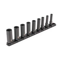 Socket Set: 9 Pc, 3/8″ Drive 12 Point, Manganese Phosphate Finish