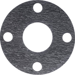 USA Sealing - Flange Gasketing; Nominal Pipe Size: 1-1/2 (Inch); Inside Diameter (Inch): 1-7/8 ; Thickness: 1/8 (Inch); Outside Diameter (Inch): 5 ; Material: Aramid with EPDM Binder ; Color: Dark Gray - Exact Industrial Supply