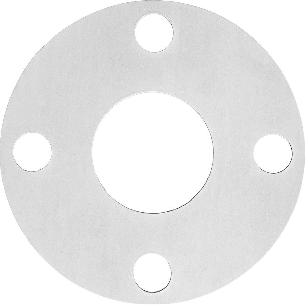 USA Sealing - Flange Gasketing; Nominal Pipe Size: 3-1/2 (Inch); Inside Diameter (Inch): 4 ; Thickness: 1/16 (Inch); Outside Diameter (Inch): 8-1/2 ; Material: Aramid with SBR Binder ; Color: White - Exact Industrial Supply