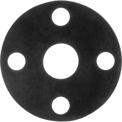 USA Sealing - Flange Gasketing; Nominal Pipe Size: 3/4 (Inch); Inside Diameter (Inch): 1 ; Thickness: 1/16 (Inch); Outside Diameter (Inch): 4-5/8 ; Material: Neoprene Rubber ; Color: Black - Exact Industrial Supply