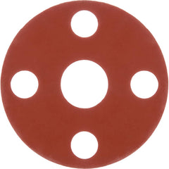 USA Sealing - Flange Gasketing; Nominal Pipe Size: 2-1/2 (Inch); Inside Diameter (Inch): 2-7/8 ; Thickness: 1/16 (Inch); Outside Diameter (Inch): 7-1/2 ; Material: SBR Rubber ; Color: Red - Exact Industrial Supply