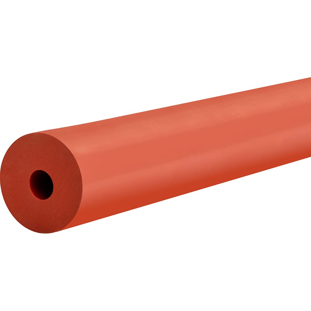 Silicone Tube: 1/2″ OD, 50' Length 40 Max psi, Red