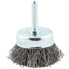 Norton - 1-3/4" Diam 1/4" Shank Carbon Steel Fill Cup Brush - A1 Tooling