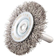 Norton - 2" OD, Crimped Carbon Wheel Brush - A1 Tooling