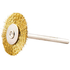 Norton - 1" OD, Crimped Brass Wheel Brush - A1 Tooling