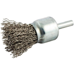 Norton - End Brushes Brush Diameter (Inch): 1 Fill Material: Carbon Steel - A1 Tooling