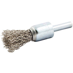 Norton - End Brushes Brush Diameter (Inch): 1/2 Fill Material: Stainless Steel - A1 Tooling