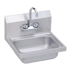 ELKAY - Stainless Steel Sinks Type: Hand Sink Wall Mount w/Manual Faucet Outside Length: 17 (Inch) - A1 Tooling