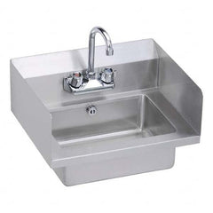 ELKAY - Stainless Steel Sinks Type: Hand Sink Wall Mount w/Manual Faucet Outside Length: 18 (Inch) - A1 Tooling