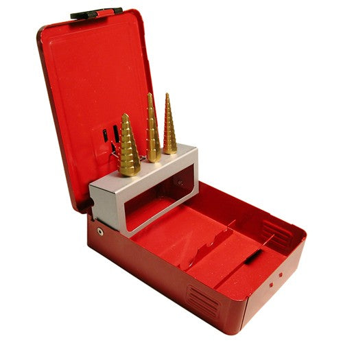 ‎3/16-3/4 RHC HSS 118 Degree Split Point Step Specialty Drill Set - TiN - Exact Industrial Supply