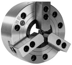 3-Jaw Extra Large Hole Power Chuck; Direct Mount A2-6; 8" - A1 Tooling