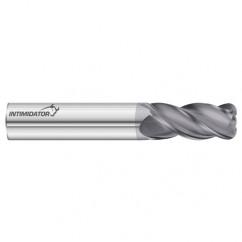 4mm Dia. x 50mm Overall Length 4-Flute 0.3mm C/R Solid Carbide SE End Mill-Round Shank-Center Cut-FC18 - A1 Tooling