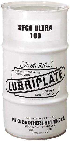 Lubriplate - 16 Gal Drum, ISO 100, SAE 40, Air Compressor Oil - 7°F to 385°, 556 Viscosity (SUS) at 100°F, 77 Viscosity (SUS) at 210°F - A1 Tooling