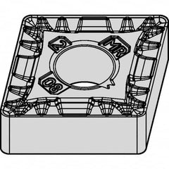 Kennametal - CNMG543 MR Grade KCP25B Carbide Turning Insert - TiCN/Al2O3/TiOCN Finish, 80° Diamond, 5/8" Inscr Circle, 1/4" Thick, 3/64" Corner Radius - A1 Tooling