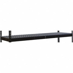 Hallowell - 60" Wide, Open Shelving Accessory/Component - Steel, 18" Deep, Use with Black Rivetwell Double Rivet Boltless Shelving - A1 Tooling