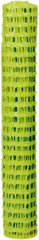 Tenax - 50' Long x 4' High, Fluorescent Yellow Green Temporary Warning Barrier Fence - 2" x 2" Mesh - A1 Tooling