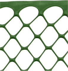 Tenax - 50' Long x 4' High, Green Temporary Warning Barrier Fence - 1-1/2" x 1-1/2" Mesh - A1 Tooling