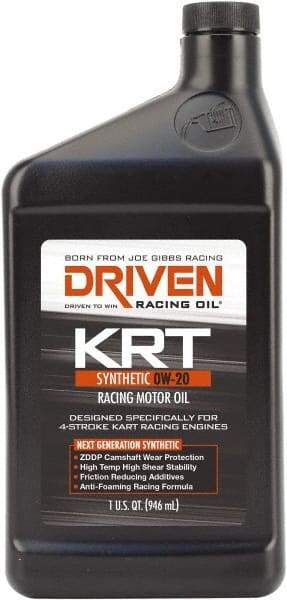 Joe Gibbs Driven Racing Oil - 1 Quart Synthetic Racing Oil - Grade 0W-20 - A1 Tooling