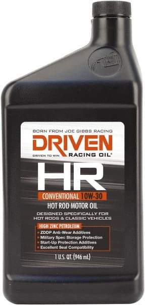 Joe Gibbs Driven Racing Oil - 1 Quart Conventional Oil - Grade 10W-30 - A1 Tooling