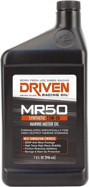 Joe Gibbs Driven Racing Oil - 1 Quart Synthetic Marine Oil - Grade 15W-50 - A1 Tooling