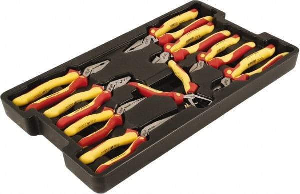 Wiha - 9 Piece Insulated Pliers, Cutters & Molded Tray Hand Tool Set - Comes in Box - A1 Tooling