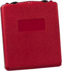 Justrite - 1 Piece Red Document Holders-Certificate/Document - 15-3/4" High x 13.3" Wide - A1 Tooling