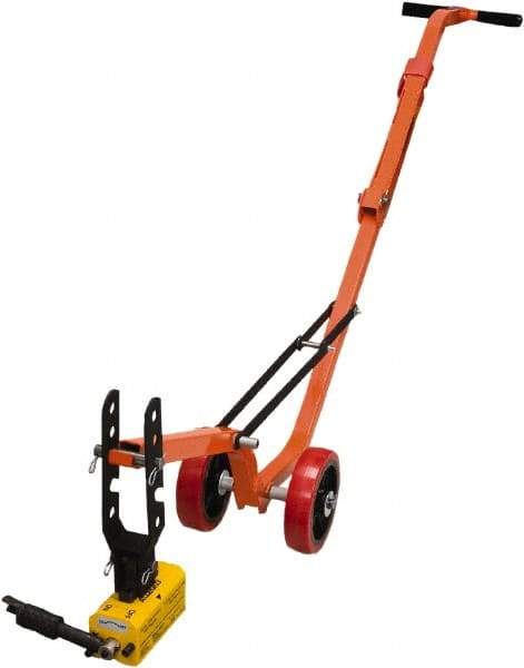 Allegro - Manhole Equipment & Accessories Type: Magnetic Manhole Lid Lifter w/Steel Dolly and Magnet (Lift Weight: 660lb Flat; 330lb Round) - A1 Tooling