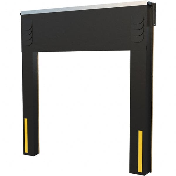 Vestil - 8' Door Width x 10' Door Height Polyester Dock Seal & Shelter Combination - Black - A1 Tooling