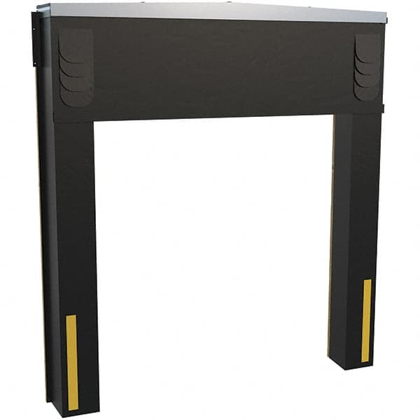 Vestil - 8' Door Width x 10' Door Height Polyester Dock Seal & Shelter Combination - Black - A1 Tooling