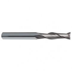 20mm Dia. x 150mm Overall Length 2-Flute Square End Solid Carbide SE End Mill-Round Shank-Center Cut-Uncoated - A1 Tooling