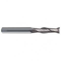 20mm Dia. x 150mm Overall Length 2-Flute Square End Solid Carbide SE End Mill-Round Shank-Center Cut-Uncoated - A1 Tooling