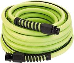 Legacy - 100' Long Water Hose - 5/8" Diam, 3/4" GHT, Hybrid Polymer, 165 psi, All Season, Green - A1 Tooling