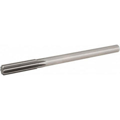 Hertel - 0.55" High Speed Steel 8 Flute Chucking Reamer - Straight Flute, 0.4355" Straight Shank, 2" Flute Length, 8" OAL - A1 Tooling