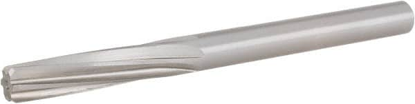 Hertel - Letter Z High Speed Steel 6 Flute Chucking Reamer - Spiral Flute, 0.413" Straight Shank, 1-3/4" Flute Length, 5-1/4" OAL - A1 Tooling